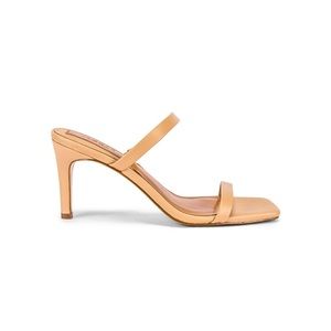 Revolve Jagger Nude Two Strap Leather Sandal
